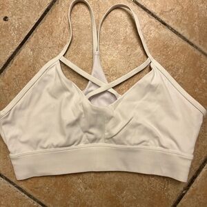 White NVGTN Sports Bra